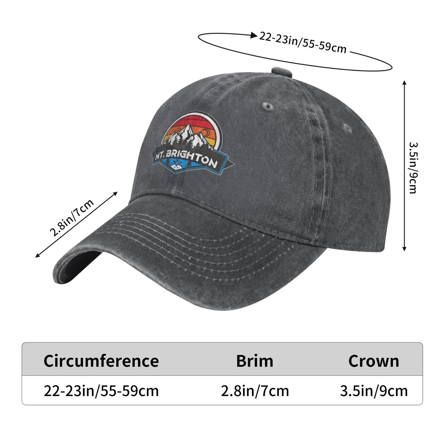 Mt. Brighton Printed unisex baseball cap adjustable cap outdoor sun hats trucker hat
