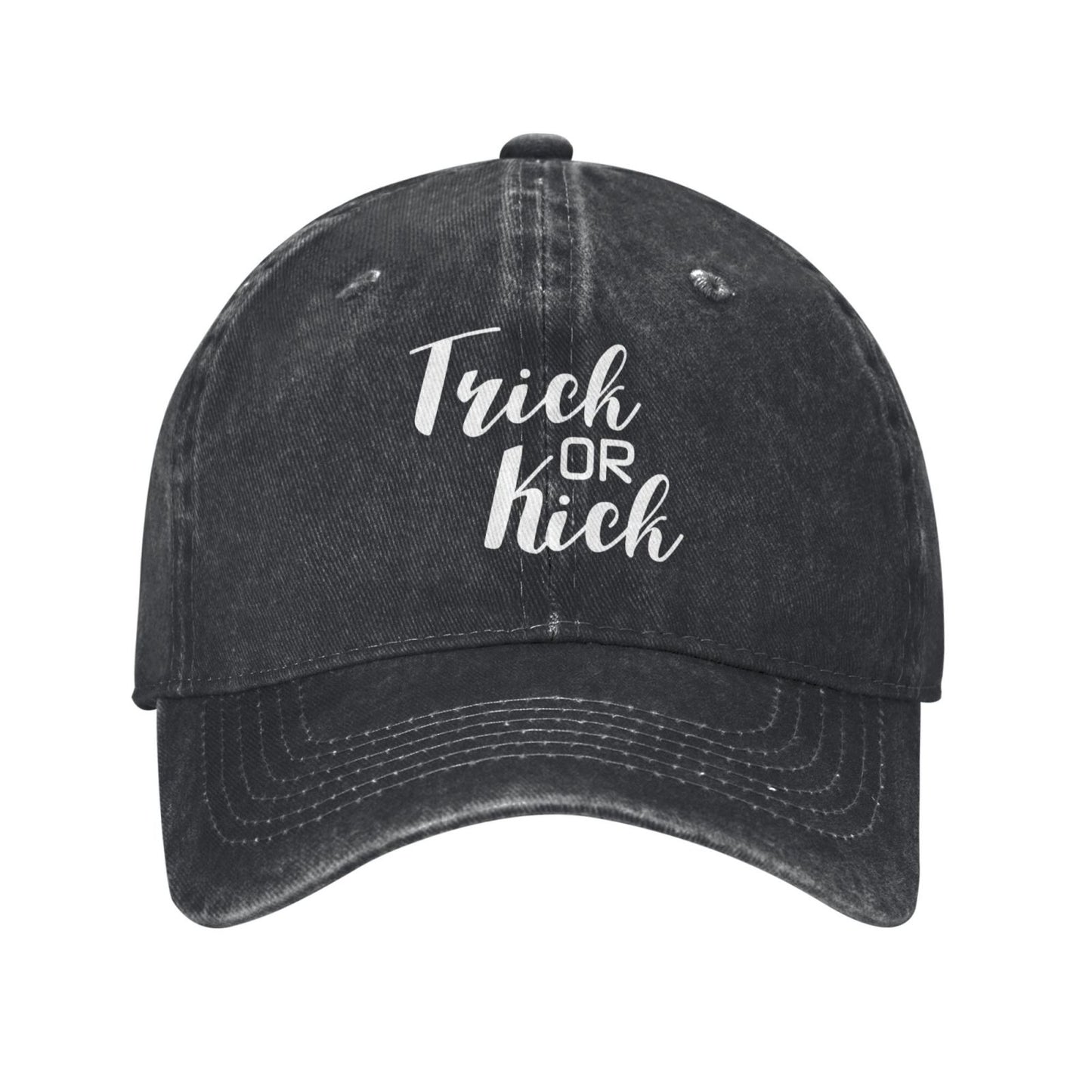 Trick Or Kick Printed unisex baseball cap outdoor hats adjustable cap trucker gift hat