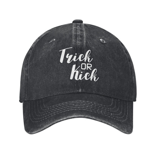 Trick Or Kick Printed unisex baseball cap outdoor hats adjustable cap trucker gift hat