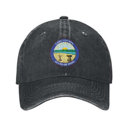 Seal Of Lake County Ohio Printed unisex baseball cap adjustable cap outdoor sun hats trucker hat