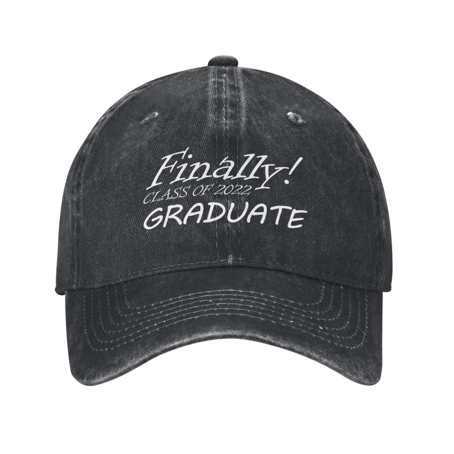 Finally Class Of 2022 Graduate Printed unisex baseball cap adjustable cap outdoor sun hats trucker hat