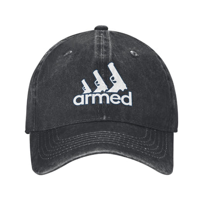 Armed Pistol Printed unisex baseball cap adjustable cap outdoor sun hats trucker hat