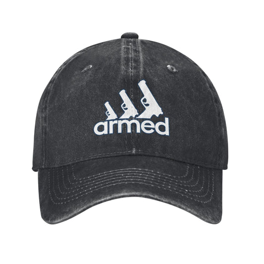 Armed Pistol Printed unisex baseball cap adjustable cap outdoor sun hats trucker hat