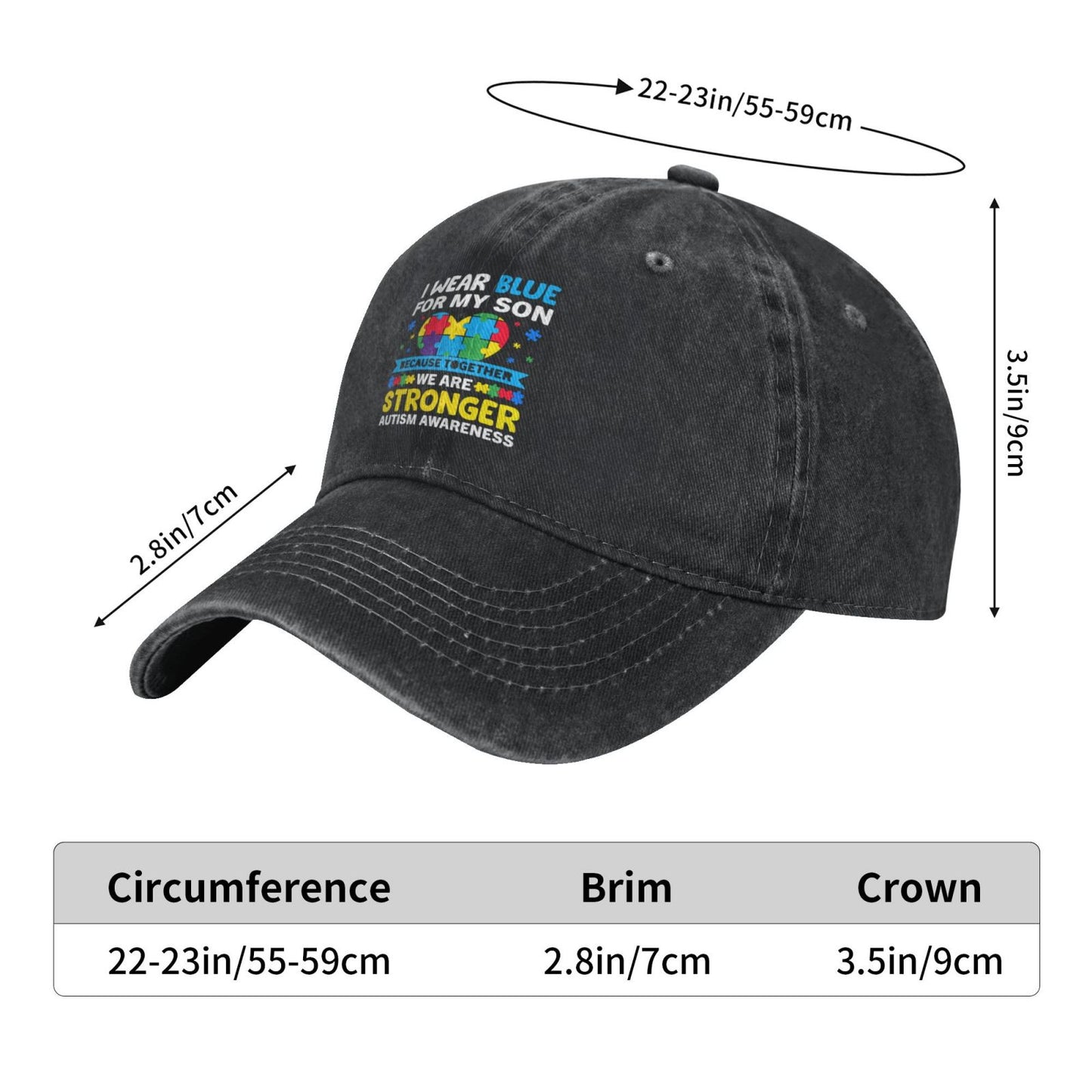 IWEAR BLUEFOR MY SON Printed unisex baseball cap adjustable cap outdoor sun hats trucker hat