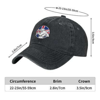 Zeus With Thunderbolt Union Jack Flag Printed unisex baseball cap adjustable cap outdoor sun hats trucker hat