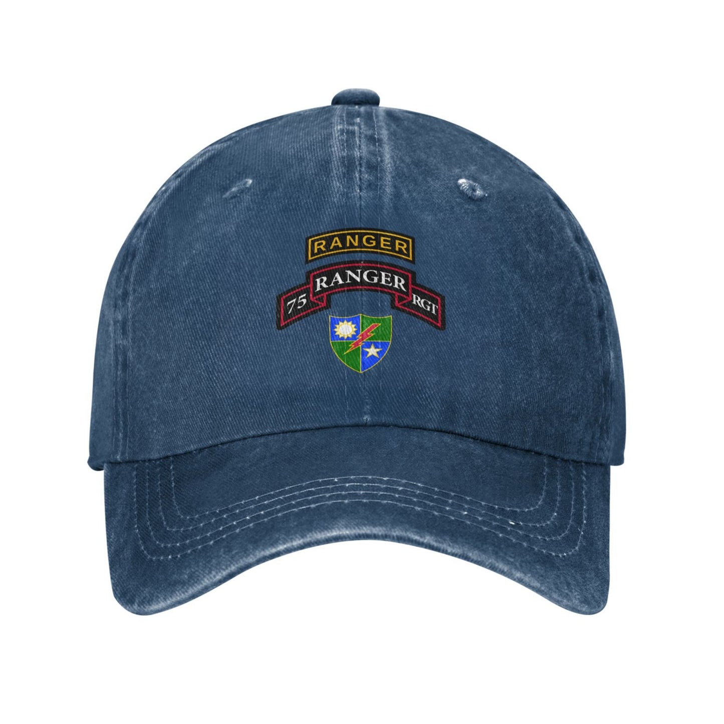 75th Ranger Printed unisex baseball cap adjustable cap outdoor sunshade trucker hat
