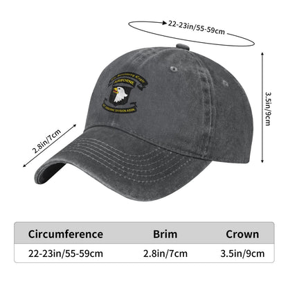 101st Airborne Division Vietnam Veteran Printed unisex baseball cap outdoor hats adjustable cap trucker gift hat