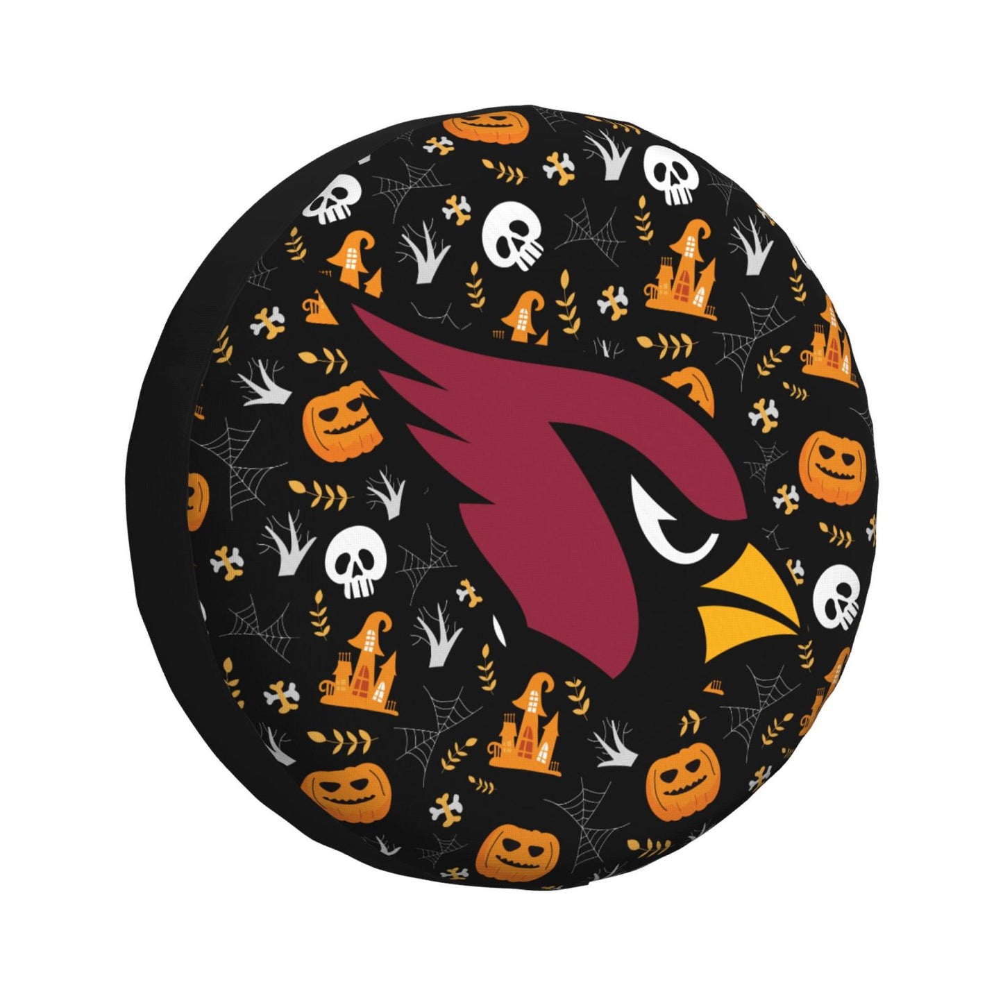 Arizona Cardinals Print Pumpkin Castle Small Printed Car Tire Cover Tire Dust Cover