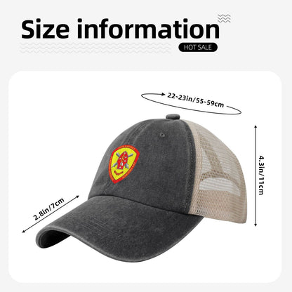 10th Marine Regiment Seal Printed unisex baseball cap adjustable grid baseball cap veteran gift
