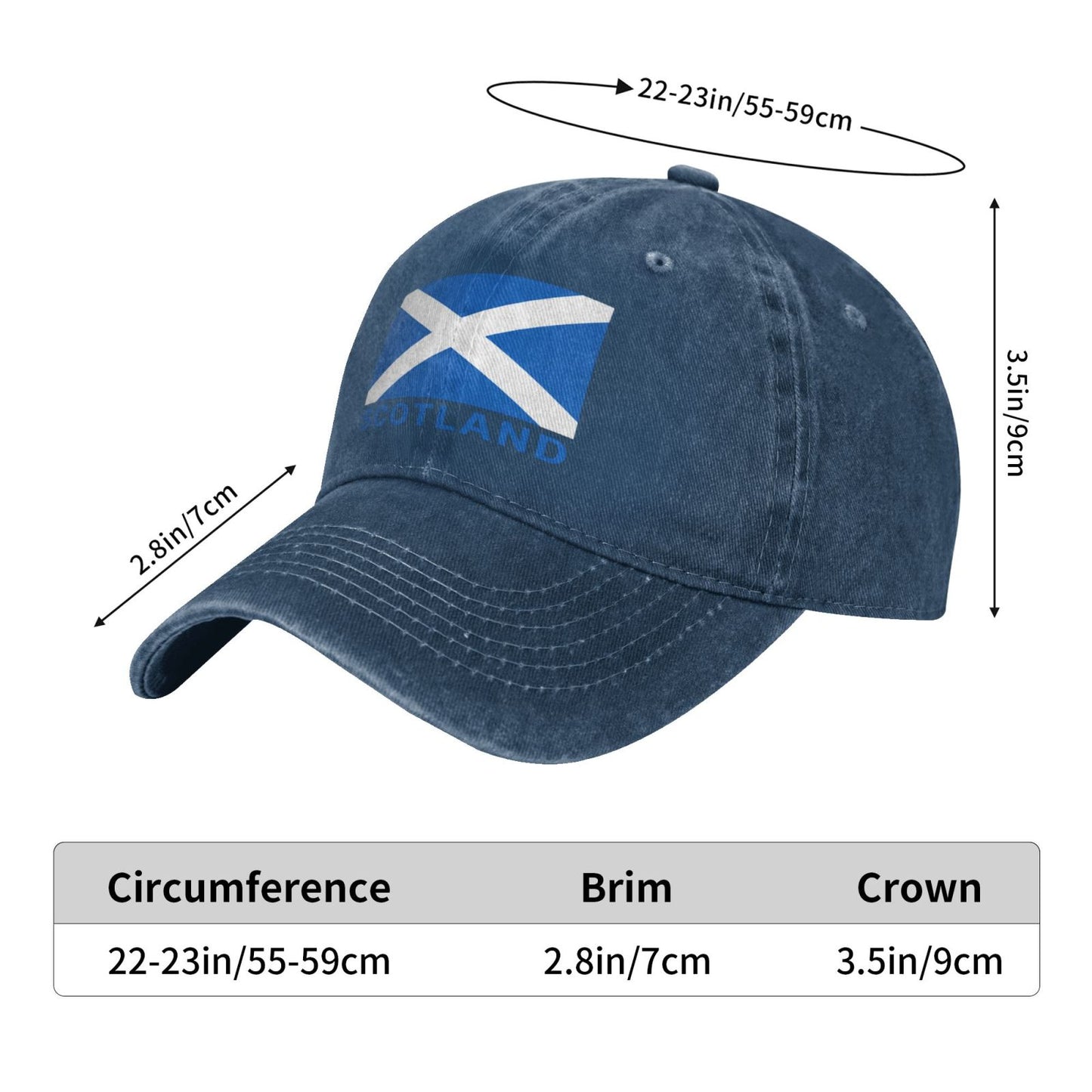 Scotland Printed unisex baseball cap adjustable cap outdoor trucker hat veterans Gifts