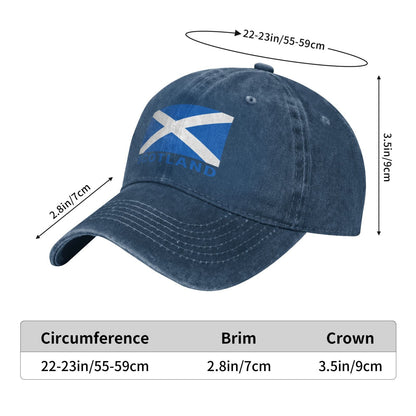 Scotland Printed unisex baseball cap adjustable cap outdoor trucker hat veterans Gifts