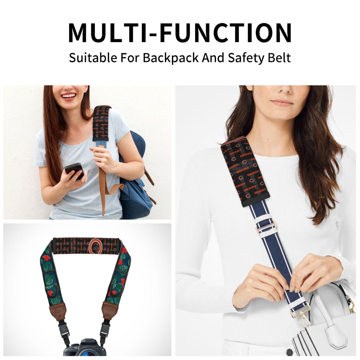 Chicago Bears personalized seat belt protective cover Car seat belt protective cover