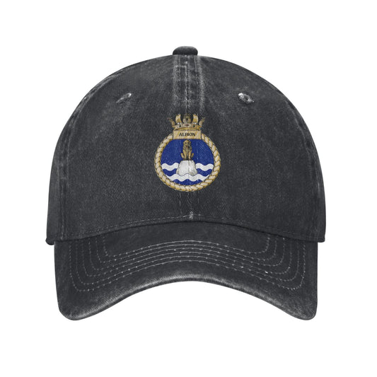 HMS Albion Royal Navy Printed unisex baseball cap adjustable cap outdoor trucker hat veterans Gifts
