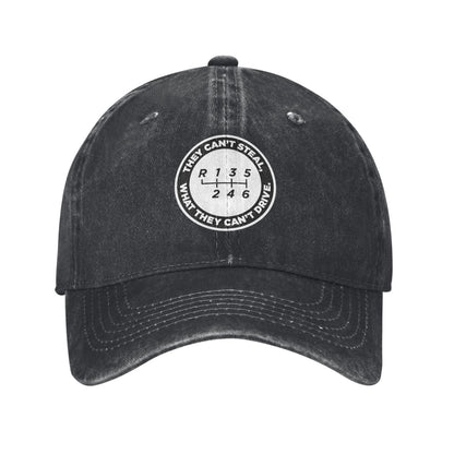 They Can't Steal What They Can't Drive Printed unisex baseball cap adjustable cap outdoor sun hats trucker hat
