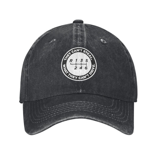 They Can't Steal What They Can't Drive Printed unisex baseball cap adjustable cap outdoor sun hats trucker hat