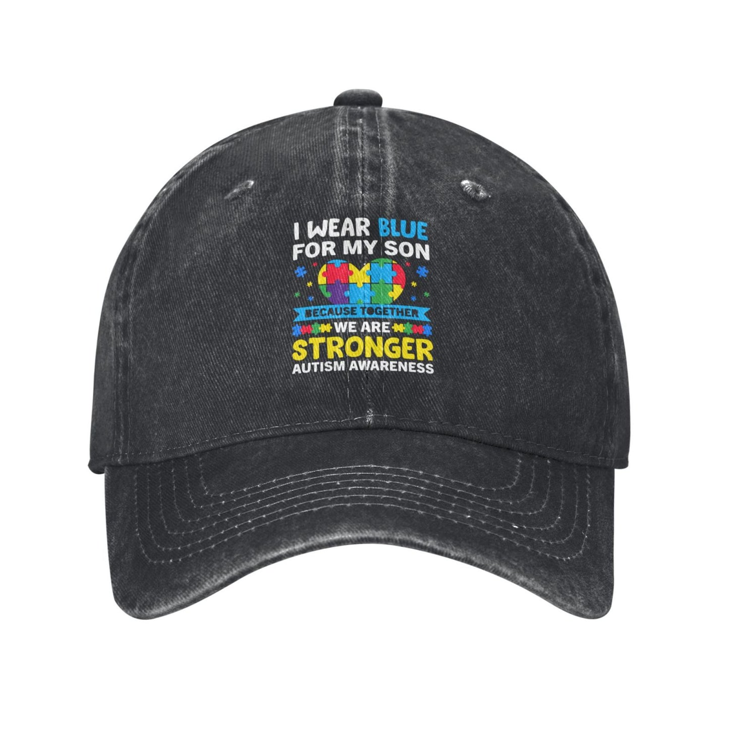 IWEAR BLUEFOR MY SON Printed unisex baseball cap adjustable cap outdoor sun hats trucker hat