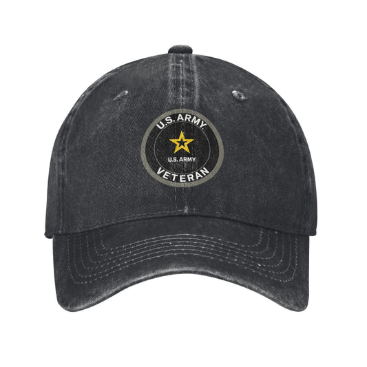 U.S. Army Licensed Round Veteran Printed unisex baseball cap adjustable cap outdoor sun hats trucker hat