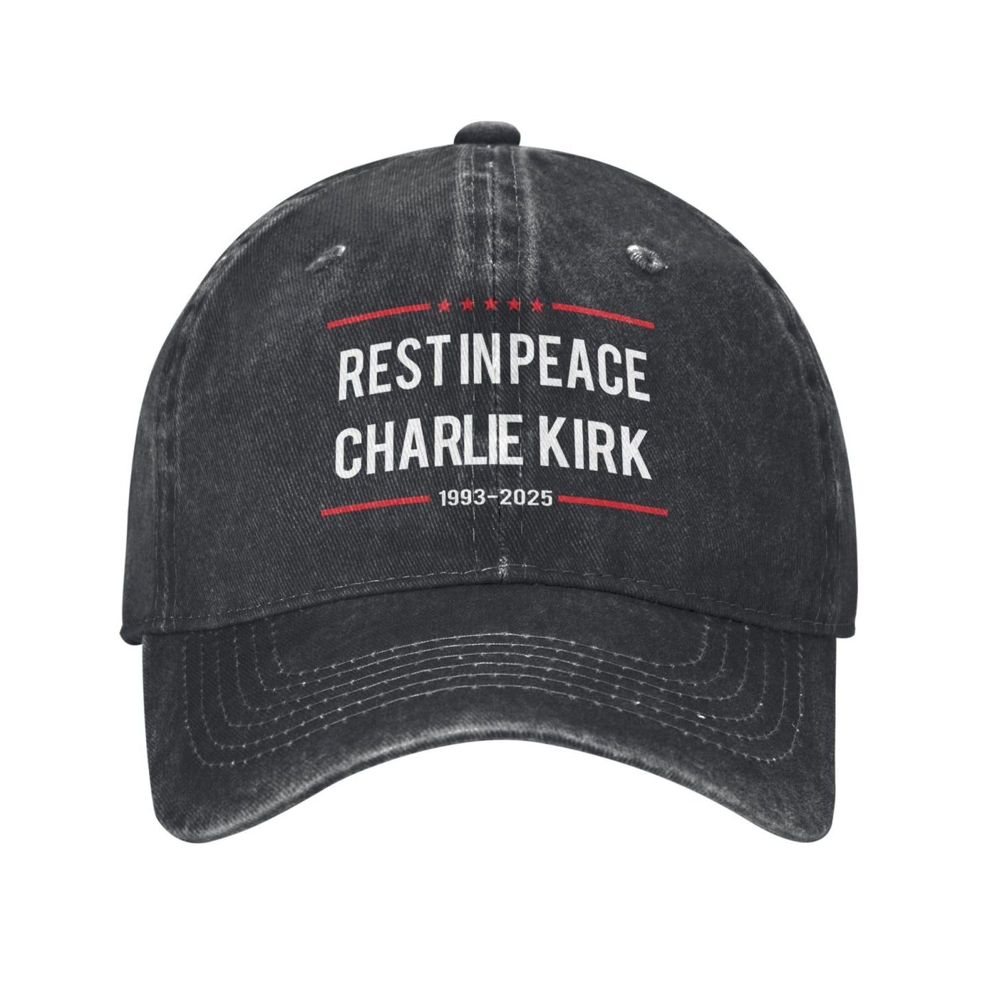 Rest In Peace Charlie Kirk 1993-2025 Printed unisex baseball cap outdoor hats adjustable cap trucker gift hat