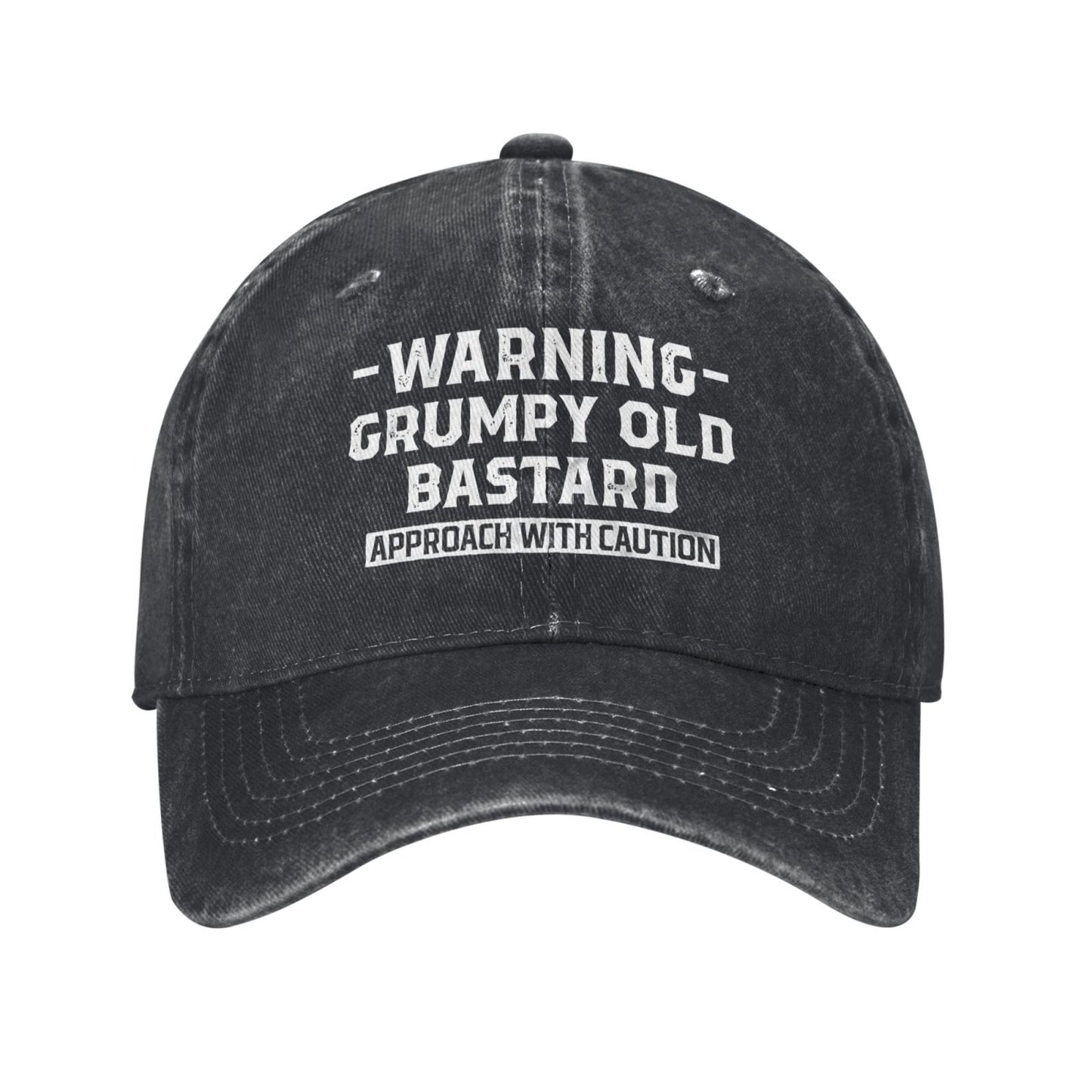 Warning Grumpys Old Bastards Approachs(2) Printed unisex baseball cap adjustable cap outdoor sun hats trucker hat