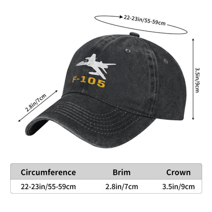 F-105 Printing unisex baseball cap adjustable hats Outdoor leisure hat veteran gift