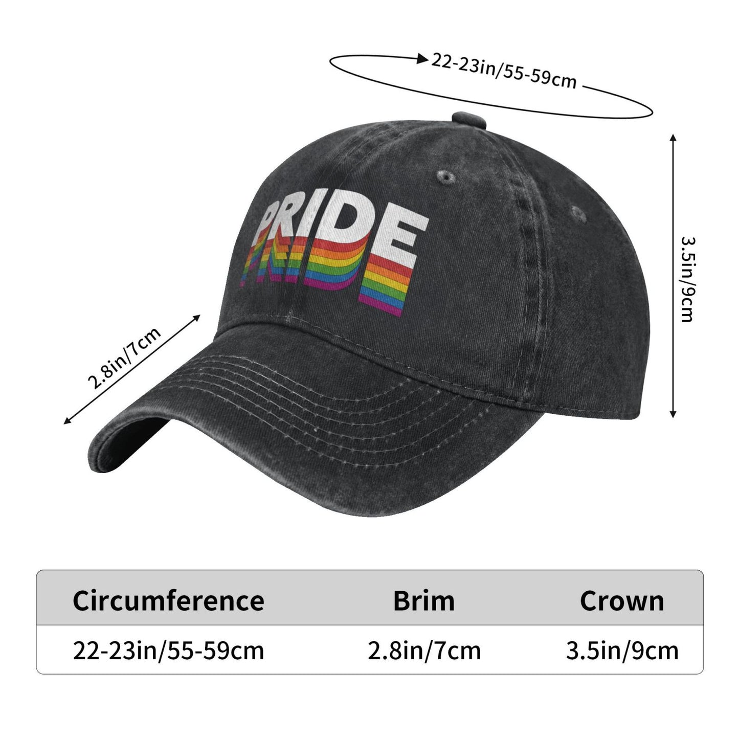 Rainbow LGBT Equality Rights Printed unisex baseball cap outdoor hats adjustable cap trucker gift hat