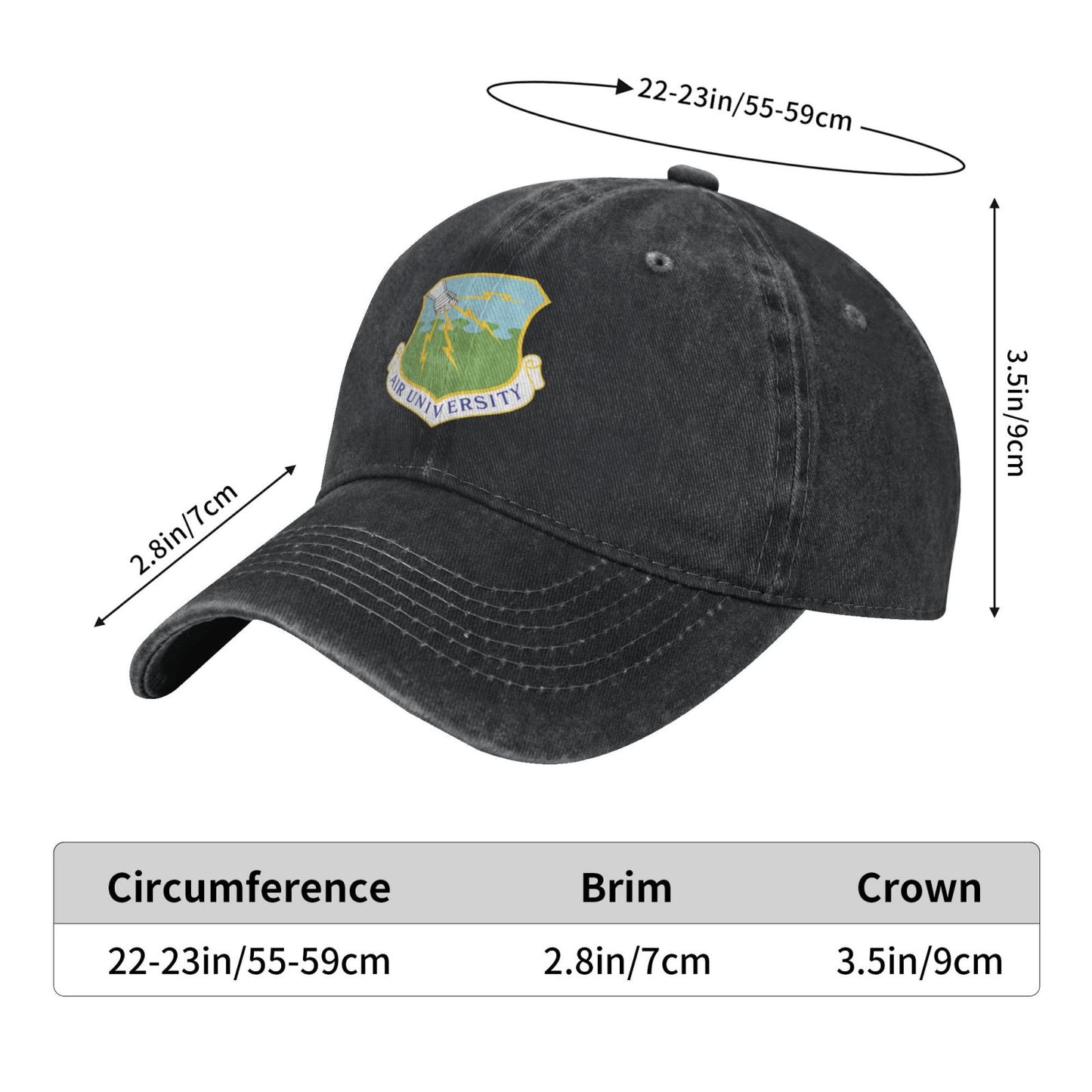 Air University Printed unisex baseball cap adjustable cap veteran gift
