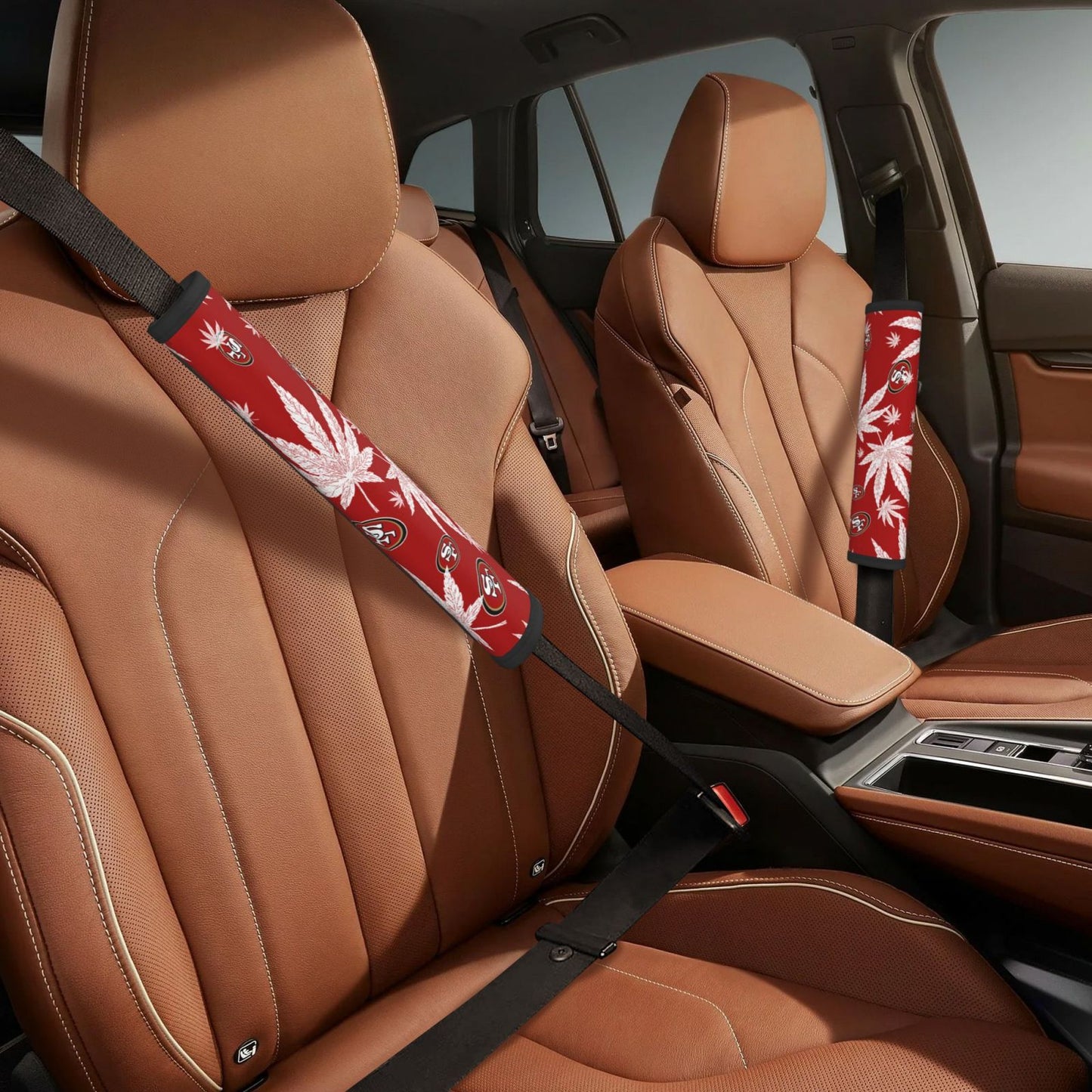 San Francisco 49ers Car seat belt protection cover Adult seat belt protection cover