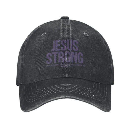 JESUS STRONG Printed unisex baseball cap adjustable cap outdoor sun hats trucker hat