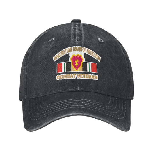 OPAERATION IRAQIFQI FREEDOM COMBAT VETERAN Printed unisex baseball cap outdoor hats adjustable cap trucker gift hat