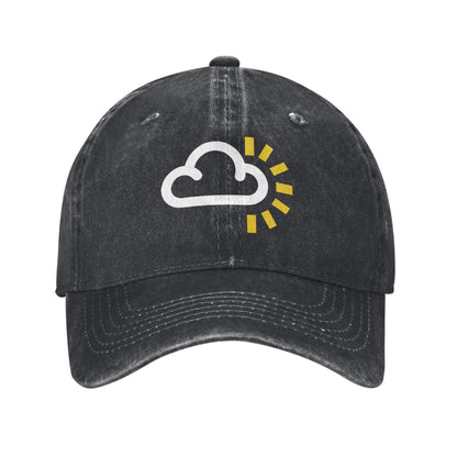 Weather Symbol Sunny Printed unisex baseball cap adjustable cap outdoor sun hats trucker hat