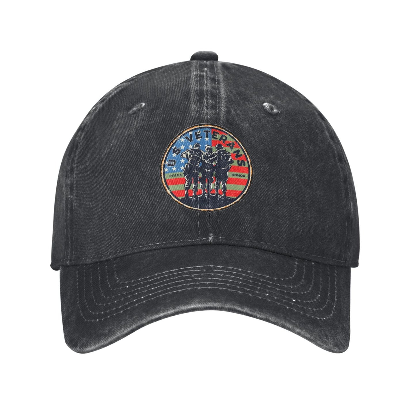 US Military Veterans Printed unisex baseball cap adjustable cap outdoor sun hats trucker hat