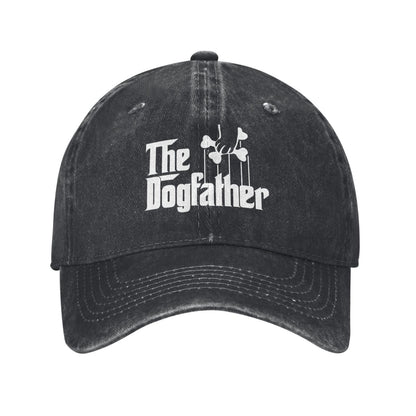 The Dogfather Print Printed unisex baseball cap adjustable cap outdoor sun hats trucker hat