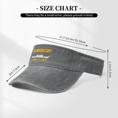 USS Barnstable County (LST-1197) Printed adjustable Empty Top Baseball Sun Cap unisex outdoor sports hat veterans gift