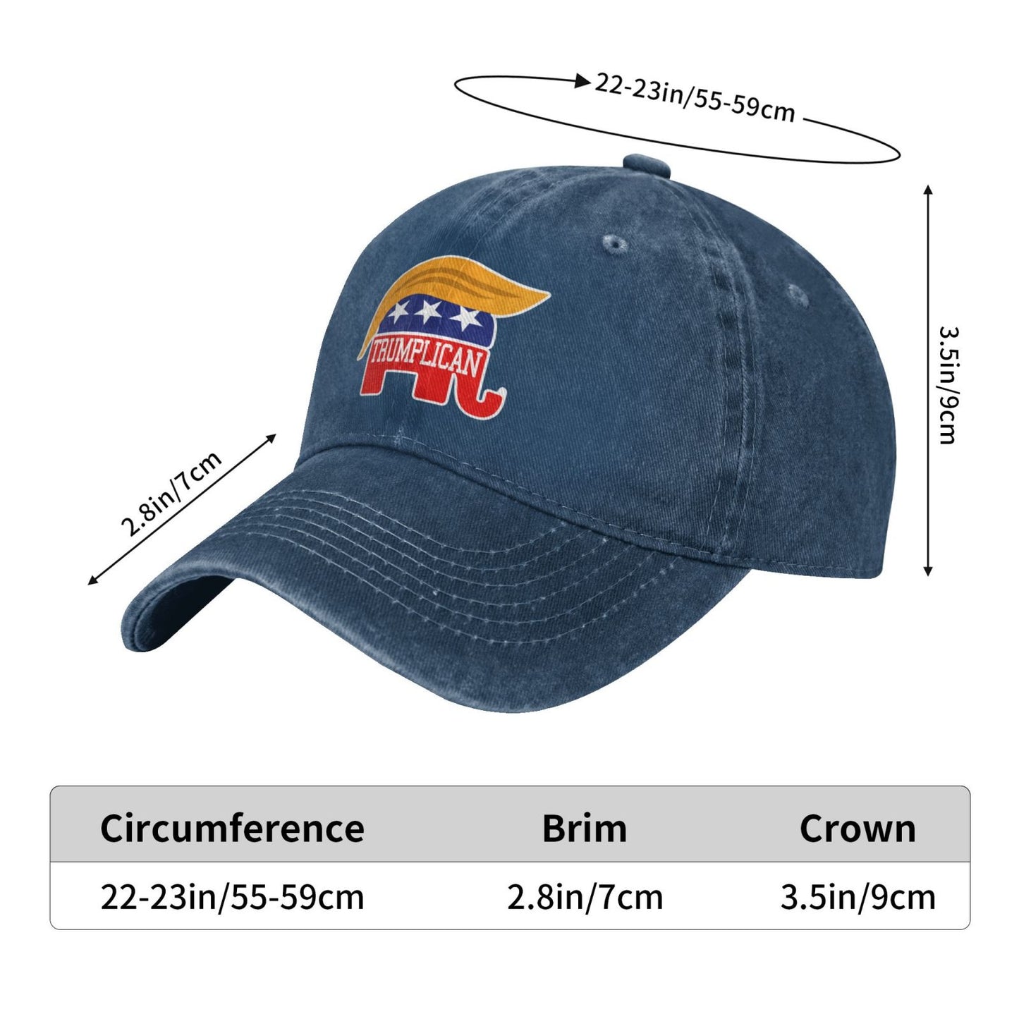 TRUMPLICAN Printed unisex baseball cap adjustable cap outdoor sun hats trucker hat