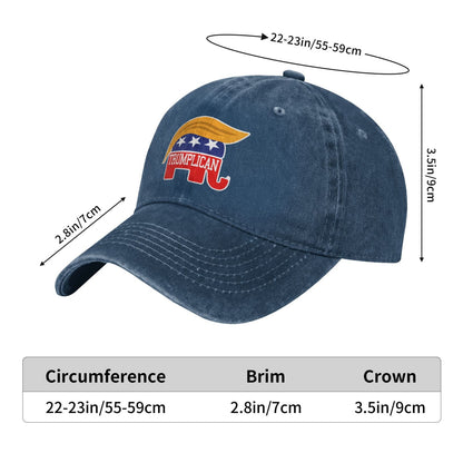 TRUMPLICAN Printed unisex baseball cap adjustable cap outdoor sun hats trucker hat
