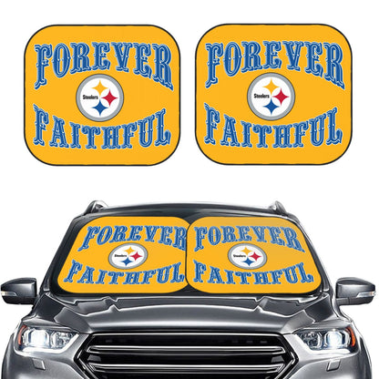 Pittsburgh Steelers Car front windshield sunshade UV resistant sunshade foldable