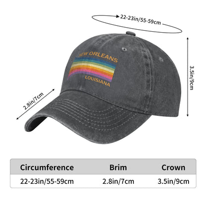 New Orleans Louisiana Printed unisex baseball cap outdoor hats adjustable cap trucker gift hat