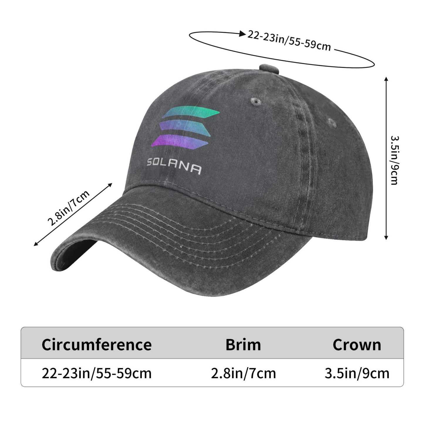 SOLANA Print Printed unisex baseball cap adjustable cap outdoor sun hats trucker hat