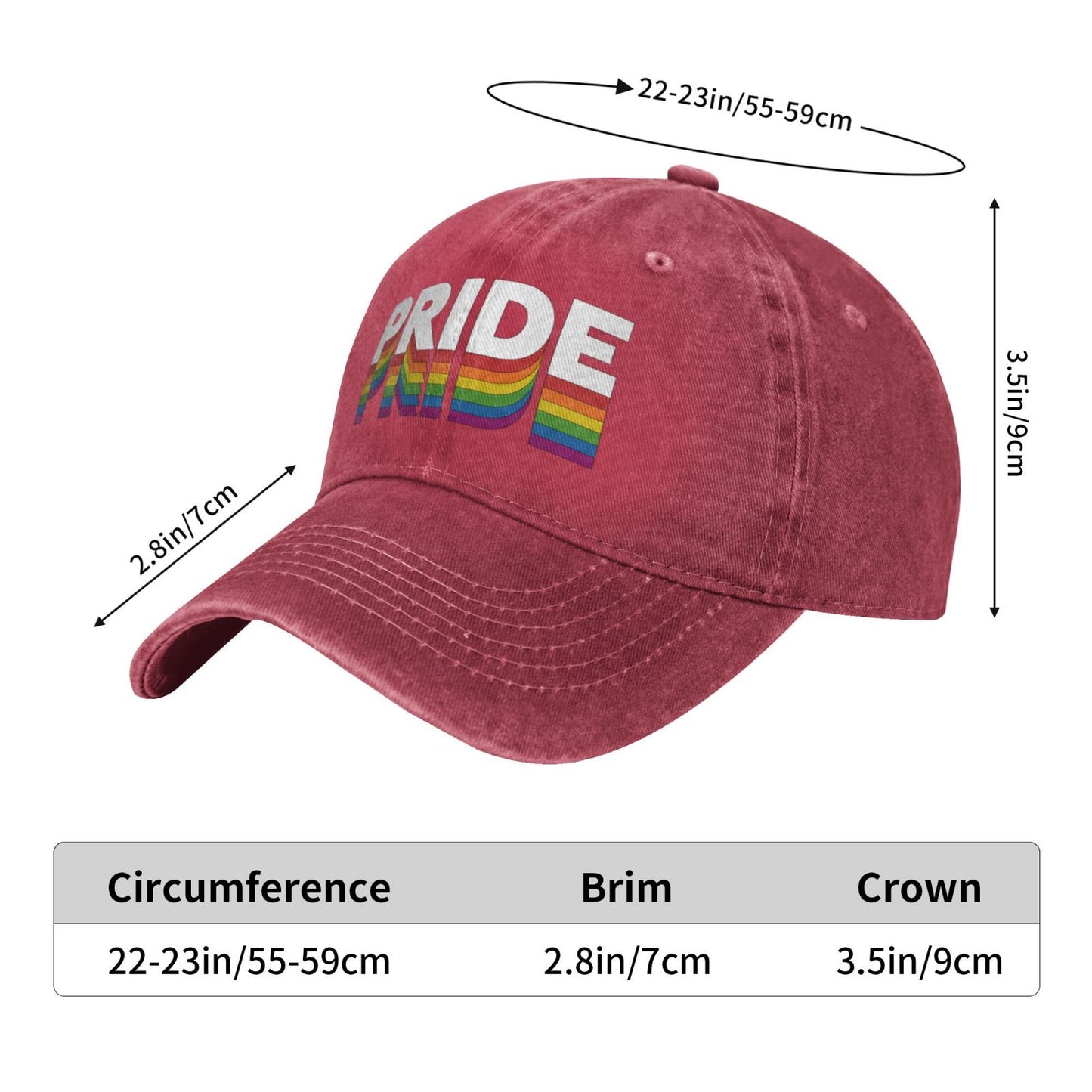 Rainbow LGBT Equality Rights Printed unisex baseball cap outdoor hats adjustable cap trucker gift hat