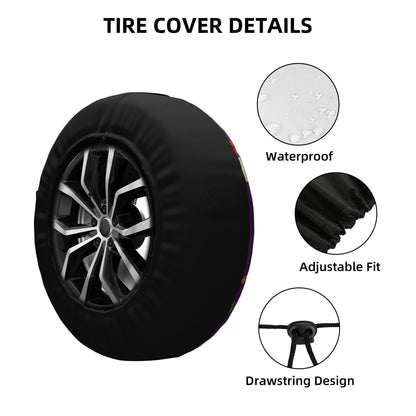 Atlanta Falcons print Halloween candy print car tire cover tire dust cover