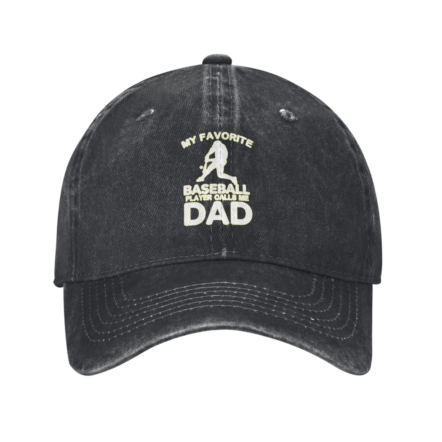 My Favorite Baseball Player Calls Me Dad Printed unisex baseball cap adjustable cap outdoor sun hats trucker hat