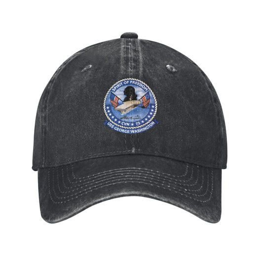 USS George Washington (CVN-73) Printed unisex baseball cap adjustable cap veteran gift