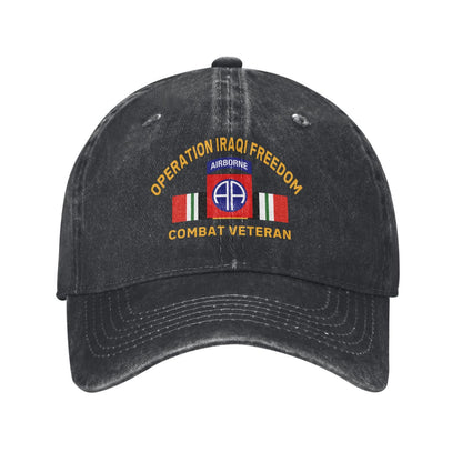 82nd Airborne Division Iraq Printed unisex baseball cap outdoor hats adjustable cap trucker gift hat