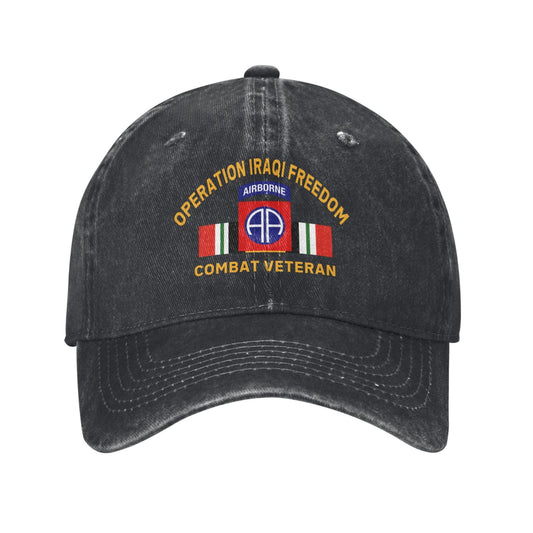 82nd Airborne Division Iraq Printed unisex baseball cap outdoor hats adjustable cap trucker gift hat