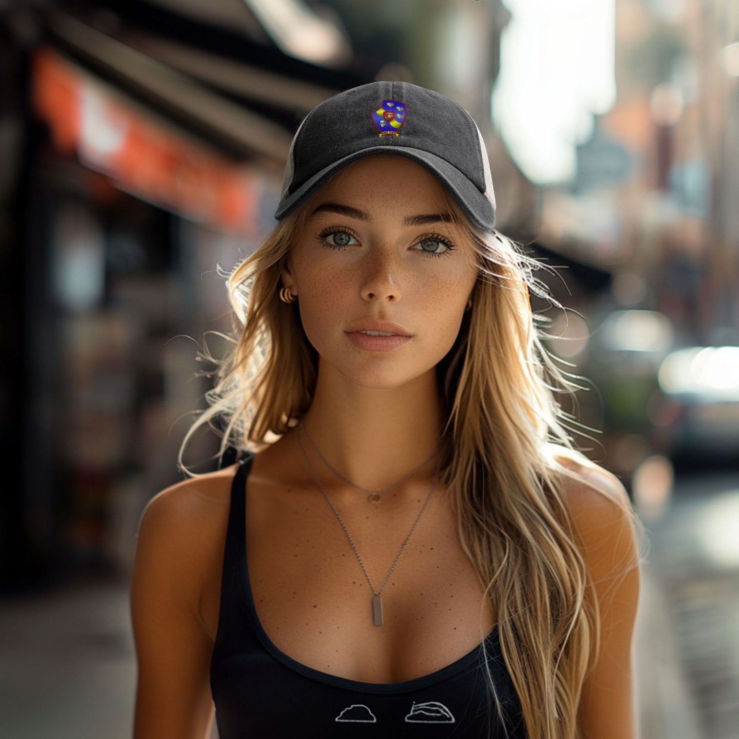Third Light Armored Reconnaissance BattalionEmblem Printed unisex baseball cap adjustable grid baseball cap veteran gift