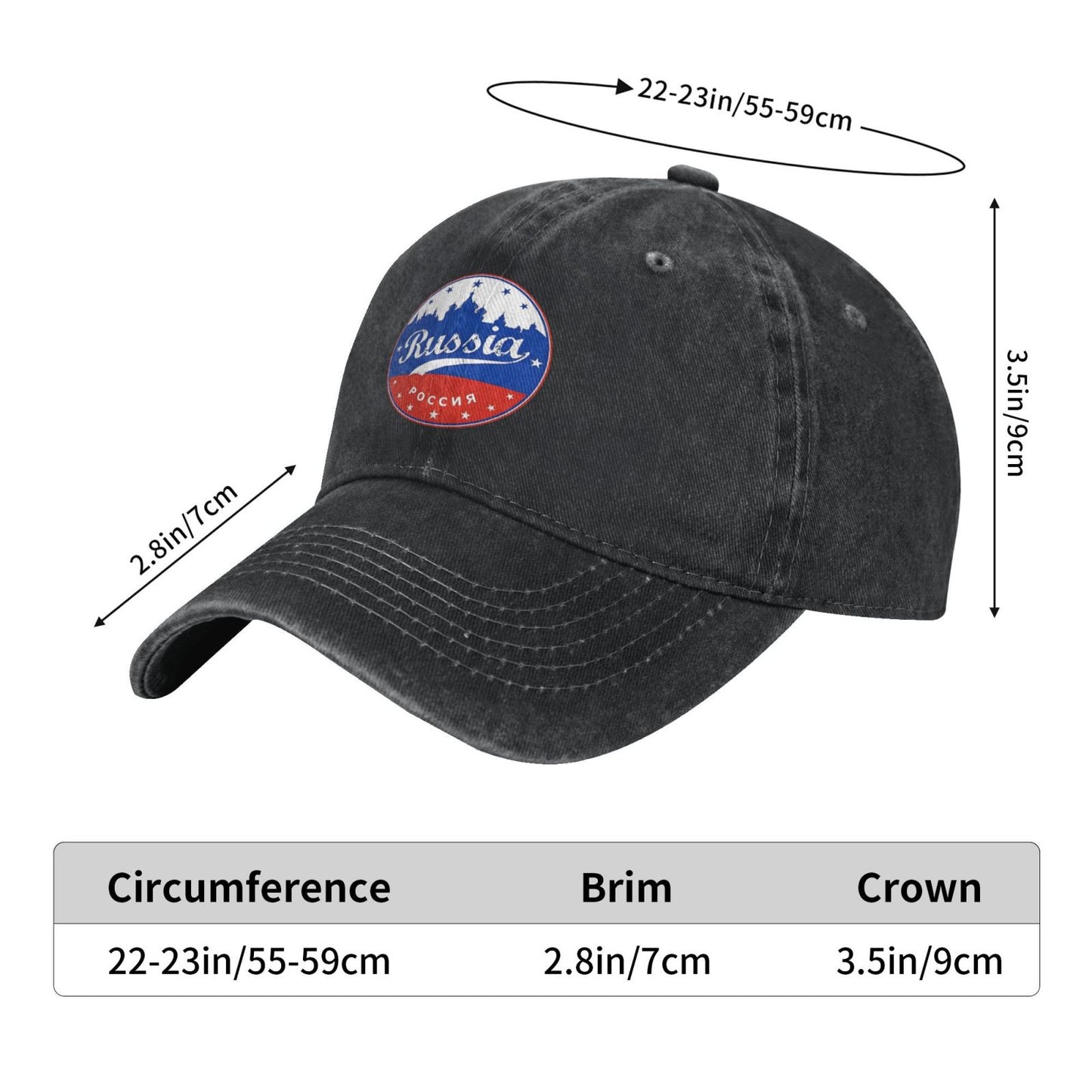 Russia Printed unisex baseball cap adjustable cap outdoor sun hats trucker hat