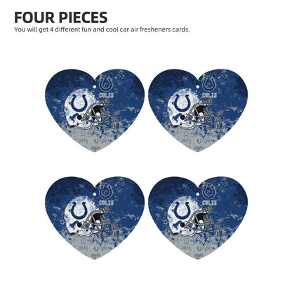 4-pcs Indianapolis Colts Car Air Fresheners Cards Set car aromatherapy tablets