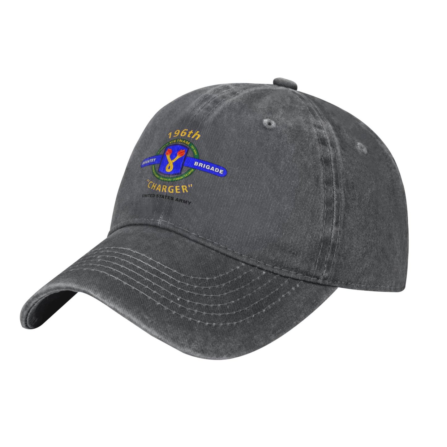 196th Infantry Brigade Printed unisex baseball cap adjustable cap outdoor sunshade trucker hat