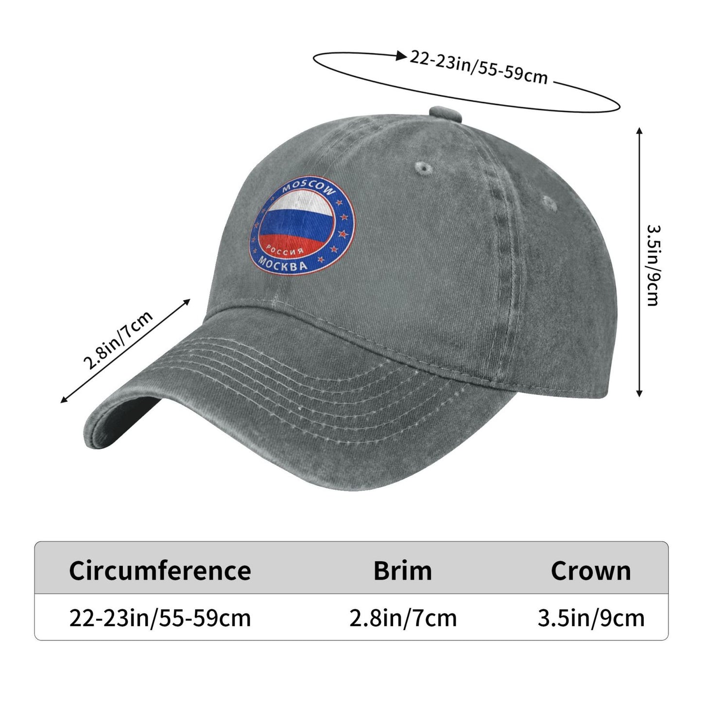 Russian Cities Moscow Москва Printed unisex baseball cap adjustable cap outdoor sun hats trucker hat
