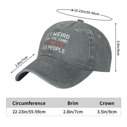 IT'S WEIRD BEING THE SAMEAGE Printed unisex baseball cap adjustable cap outdoor sun hats trucker hat